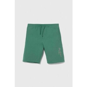 Pepe Jeans pantaloni scurți din bumbac pentru copii NEW EDDIE SHORT culoarea verde, talie reglabila imagine