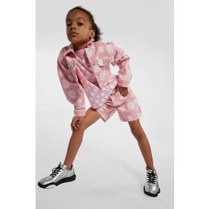 Marc Jacobs pantaloni scurti din denim pentru copii culoarea roz, modelator, talie reglabila imagine
