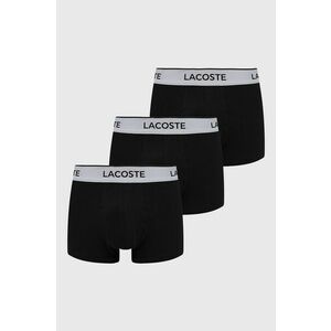 Lacoste boxeri (3-pack) barbati, culoarea negru imagine