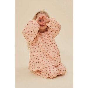 Konges Sløjd bluza de bumbac pentru copii culoarea roz, modelator imagine