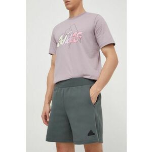 adidas pantaloni scurți Z.N.E bărbați, culoarea gri IS8359 imagine