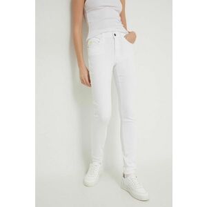 Desigual jeansi femei, culoarea alb imagine