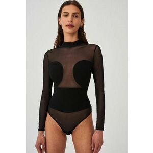 Undress Code body All-Nighter Bodysuit culoarea negru, transparent, neted imagine
