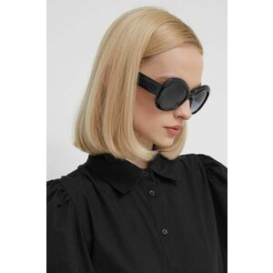 Moschino ochelari de soare femei, culoarea negru imagine