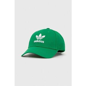 adidas Originals șapcă de baseball din bumbac culoarea verde, cu imprimeu IW1785 imagine