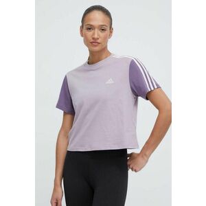 adidas tricou din bumbac femei, culoarea violet IS1571 imagine