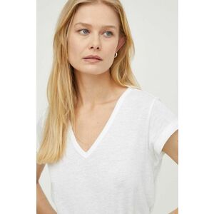 AllSaints tricou din bumbac Anna femei, culoarea alb imagine