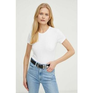 AllSaints tricou din bumbac femei, culoarea alb imagine
