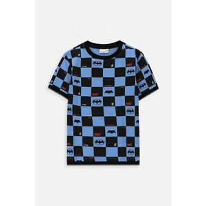 Coccodrillo tricou de bumbac pentru copii culoarea albastru marin, modelator imagine