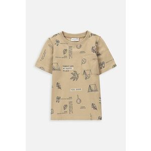 Coccodrillo tricou de bumbac pentru copii culoarea bej, modelator imagine