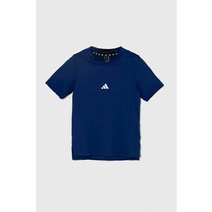 adidas tricou copii culoarea albastru marin, cu imprimeu imagine