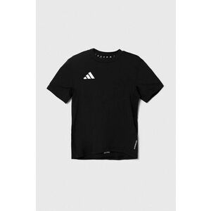 adidas tricou copii culoarea negru, cu imprimeu imagine