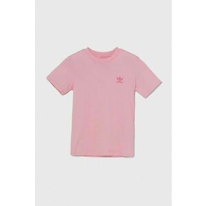 adidas Originals tricou de bumbac pentru copii culoarea roz imagine