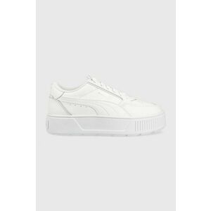 Puma sneakers din piele Karmen Rebelle culoarea alb 387212 imagine