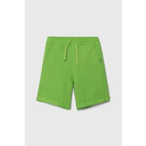 United Colors of Benetton Pantaloni scurți copii culoarea verde, talie reglabila imagine