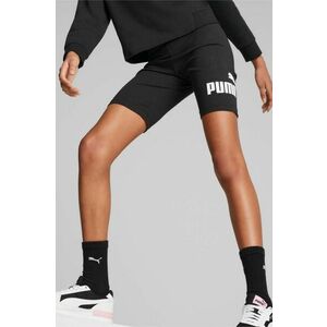 Puma pantaloni scurti copii ESS+ Logo Short Leggings G culoarea negru, cu imprimeu imagine