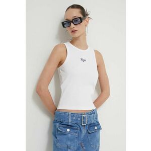 Tommy Jeans top femei, culoarea alb DW0DW17838 imagine