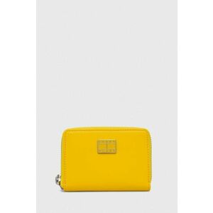 Tommy Jeans portofel femei, culoarea galben imagine