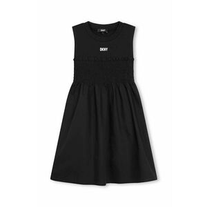 Dkny rochie fete culoarea negru, midi, evazati imagine
