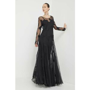 Blugirl Blumarine rochie culoarea negru, maxi, evazati imagine