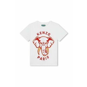 Kenzo Kids tricou de bumbac pentru copii culoarea alb, cu imprimeu imagine