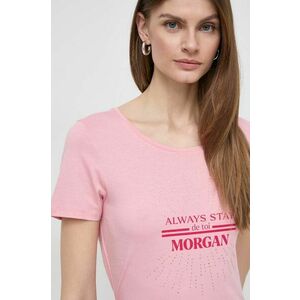 Morgan tricou femei, culoarea roz imagine