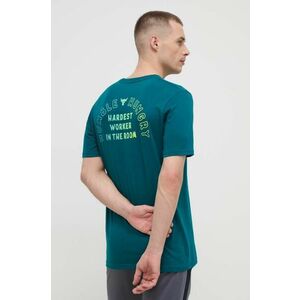Under Armour tricou Project Rock barbati, culoarea verde, cu imprimeu imagine
