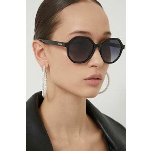 Love Moschino ochelari de soare femei, culoarea negru imagine