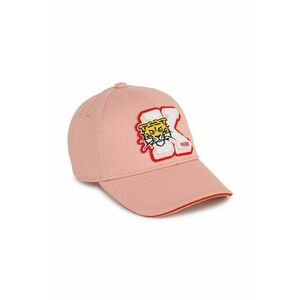 Kenzo Kids șapcă din bumbac pentru copii culoarea roz, cu imprimeu imagine