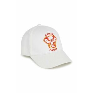 Kenzo Kids șapcă din bumbac pentru copii culoarea alb, cu imprimeu imagine