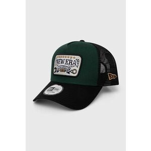 New Era șapcă culoarea verde, cu imprimeu imagine
