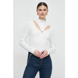 Morgan pulover femei, culoarea alb, light, cu turtleneck imagine