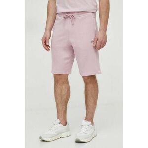BALR. pantaloni scurti din bumbac culoarea roz imagine