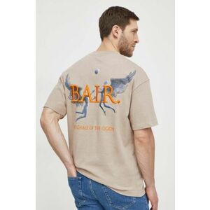 BALR. tricou din bumbac barbati, culoarea bej, cu imprimeu imagine