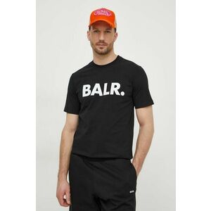 BALR. tricou din bumbac barbati, culoarea negru, cu imprimeu imagine
