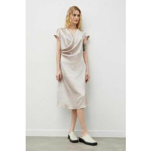Bruuns Bazaar rochie culoarea bej, mini, drept imagine