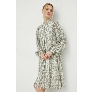 Bruuns Bazaar rochie culoarea bej, mini, oversize imagine
