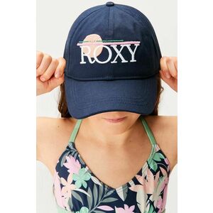 Roxy șapcă din bumbac pentru copii BLONDIE GIRL culoarea albastru marin, cu imprimeu imagine