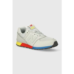 New Balance sneakers pentru copii GC574MSC culoarea gri imagine