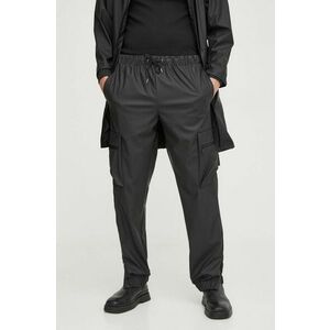Rains pantaloni de trening 18850 Pants culoarea negru, neted imagine