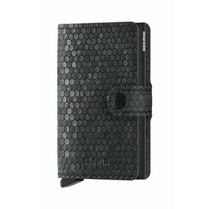 Secrid portofel de piele Miniwallet Hexagon Black culoarea negru imagine