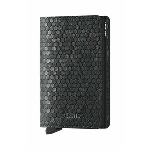 Secrid portofel de piele Slimwallet Hexagon Black culoarea negru imagine