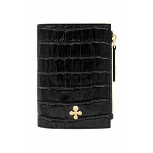 Lilou portofel de piele femei, culoarea negru PORT/MINI/BLACRO/PO imagine