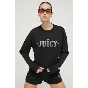 Juicy Couture bluza femei, culoarea negru, cu imprimeu imagine