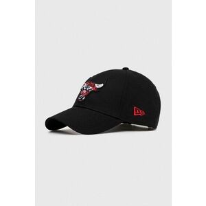 New Era șapcă de baseball din bumbac culoarea negru, cu imprimeu, CHICAGO BULLS imagine