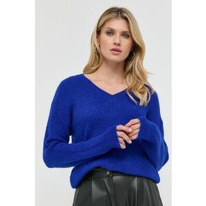 Morgan pulover din amestec de lana femei, culoarea albastru marin, light imagine