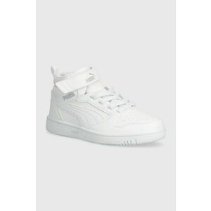 Puma sneakers pentru copii Rebound V6 Mid AC+ PS culoarea alb imagine
