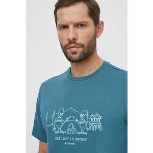 Columbia tricou din bumbac Explorers Canyon bărbați, cu model 2036441 imagine