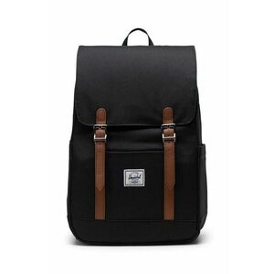 Herschel rucsac Retreat Small Backpack culoarea negru, mare, neted imagine
