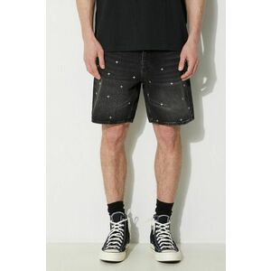 KSUBI pantaloni scurți din denim anti short bărbați, culoarea negru, MPS24WA019 imagine